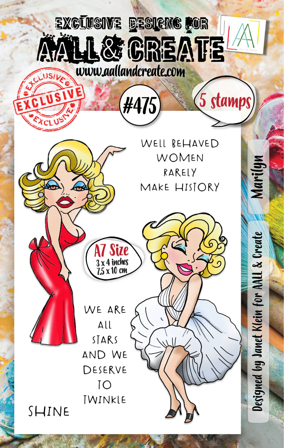 AALL and Create - A7 Stamp Set - Marilyn