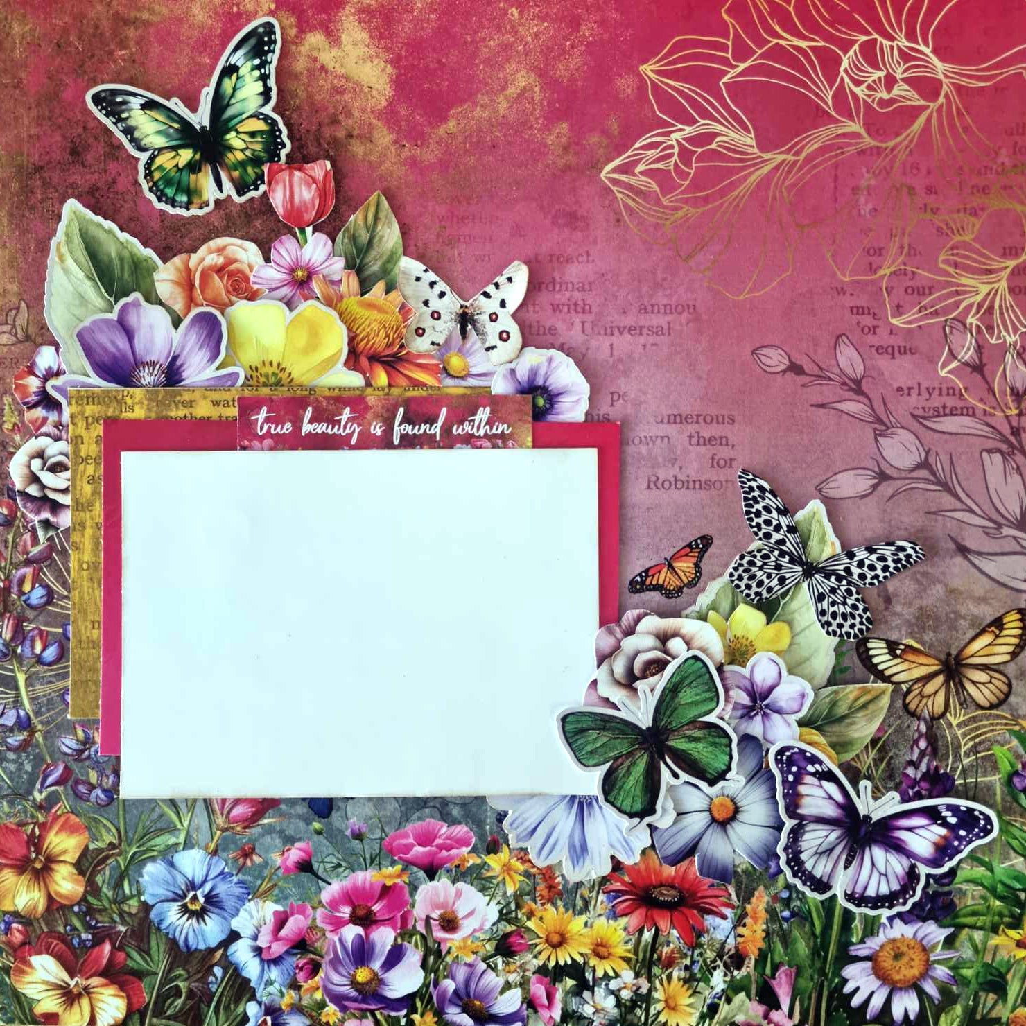 3Quarter Designs Fluttering Wings 12x12 Design Paper & Diecuts Set