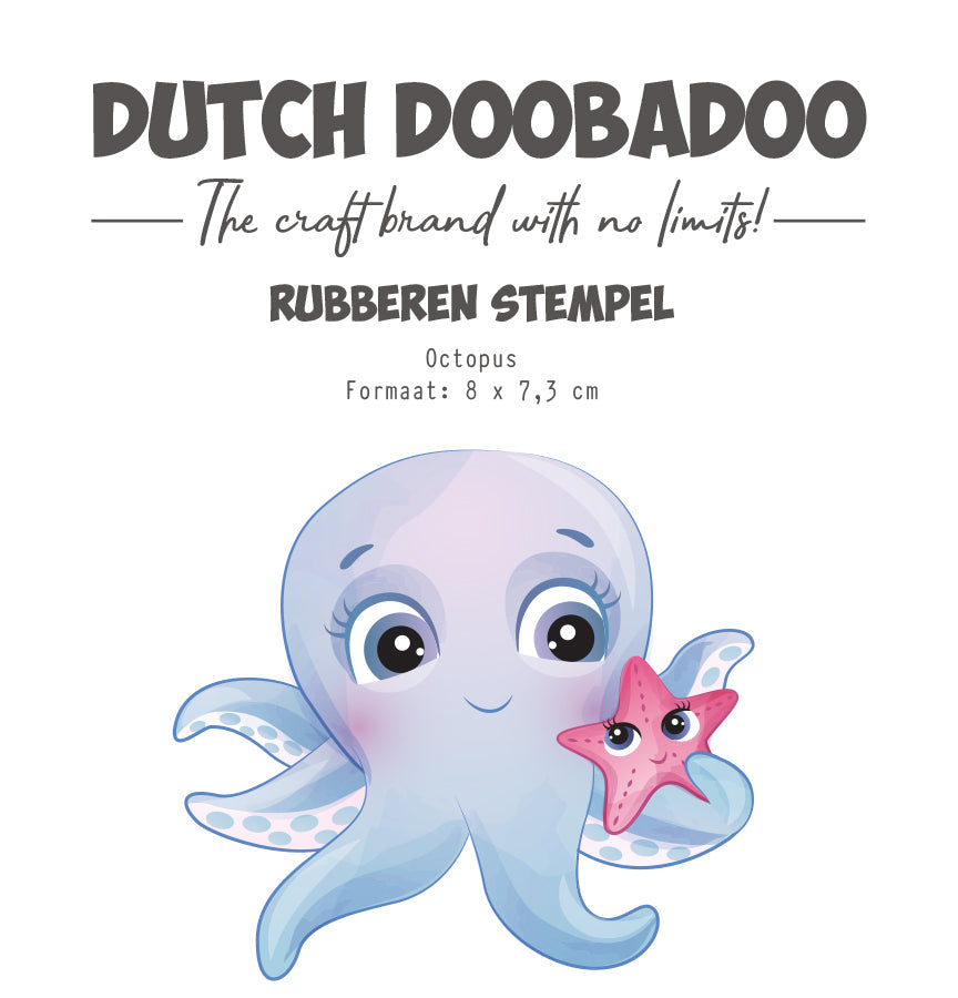 Dutch Doobadoo DDBD Rubber Stamp Octopus