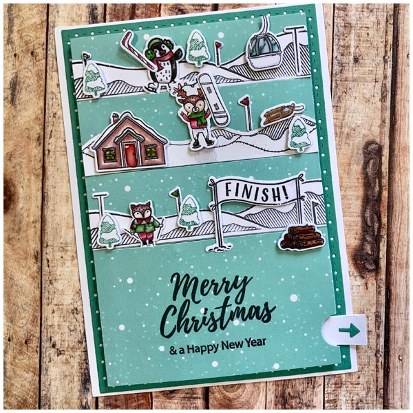 Made To Surprise Stamp & Die Set Moving Scenes On The Ice Christmas | Set of 62