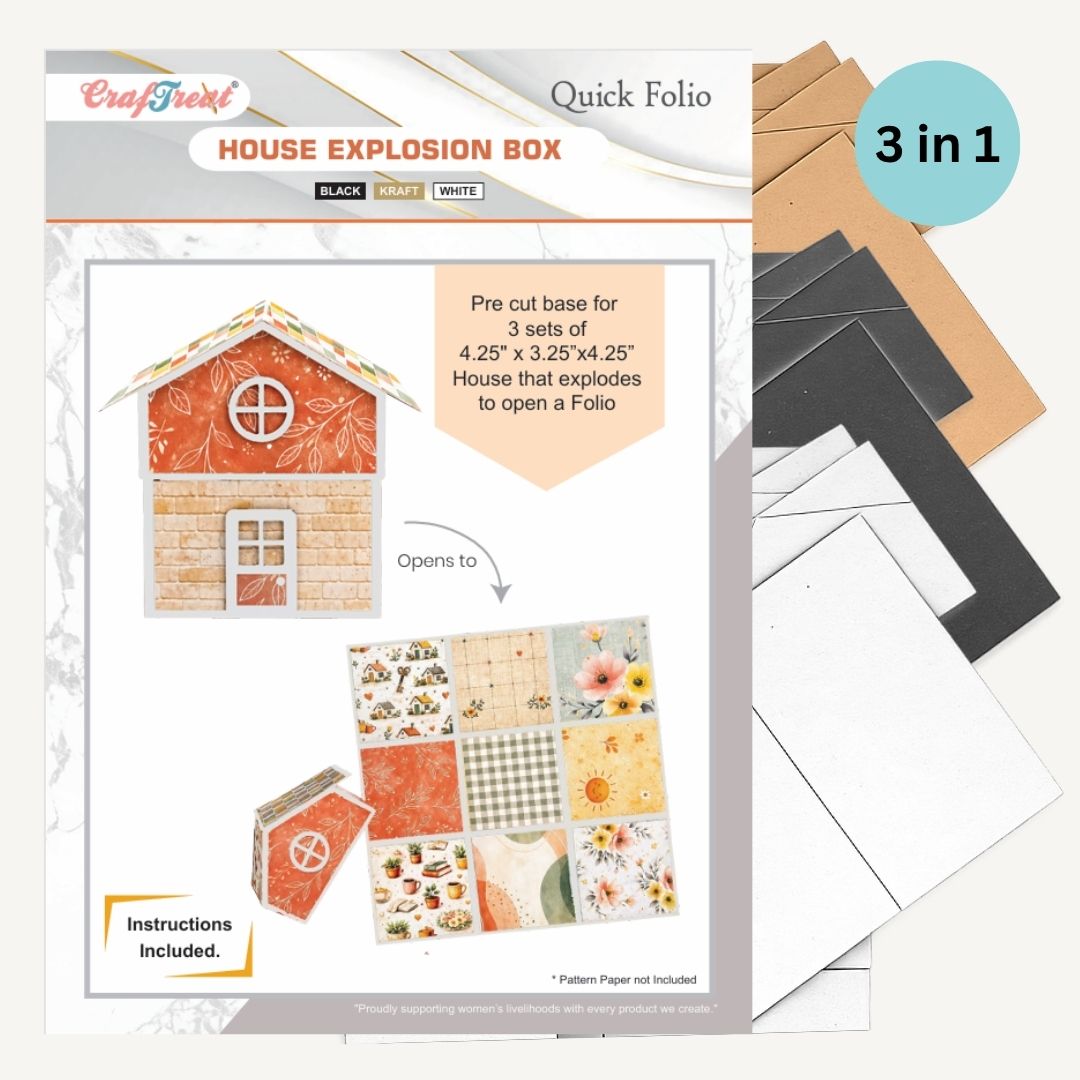 CrafTreat Quick Folio - House Explosion Box   