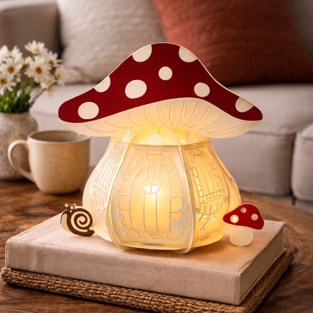 CrafTreat DIY Paper Lanterns - Mushroom