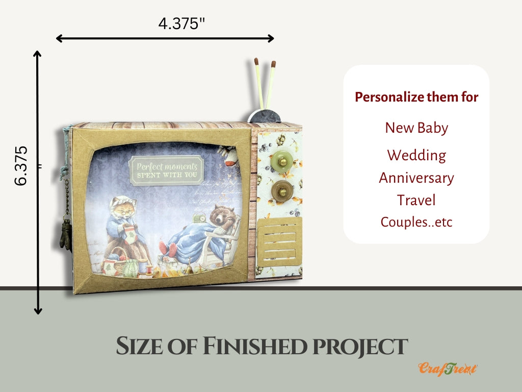 CrafTreat TV Pop Up Mini Album - Kraft