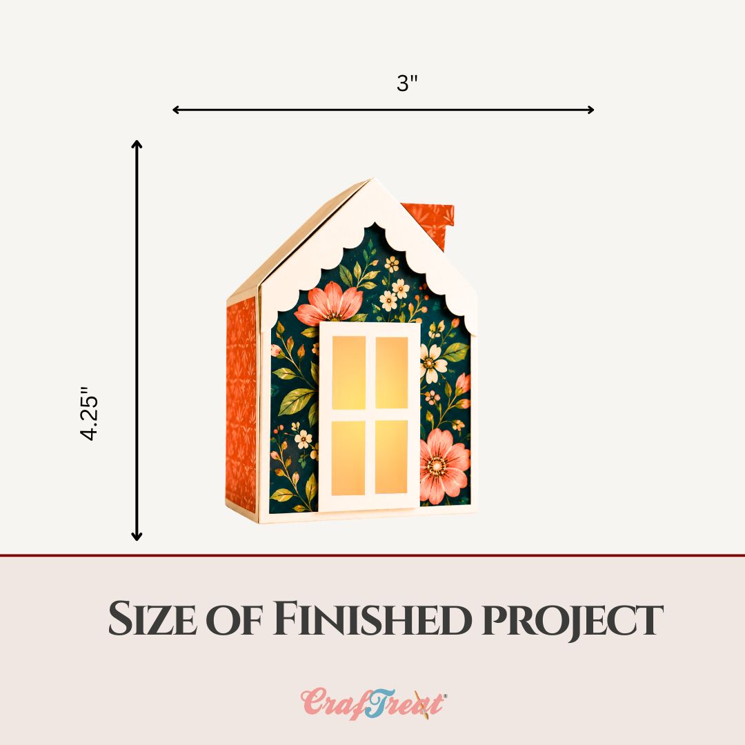 CrafTreat Giftable Blanks - House Lantern Gift Boxes
