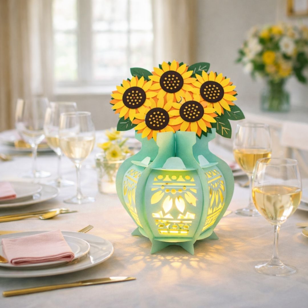 CrafTreat DIY Paper Lanterns - Flower Vase
