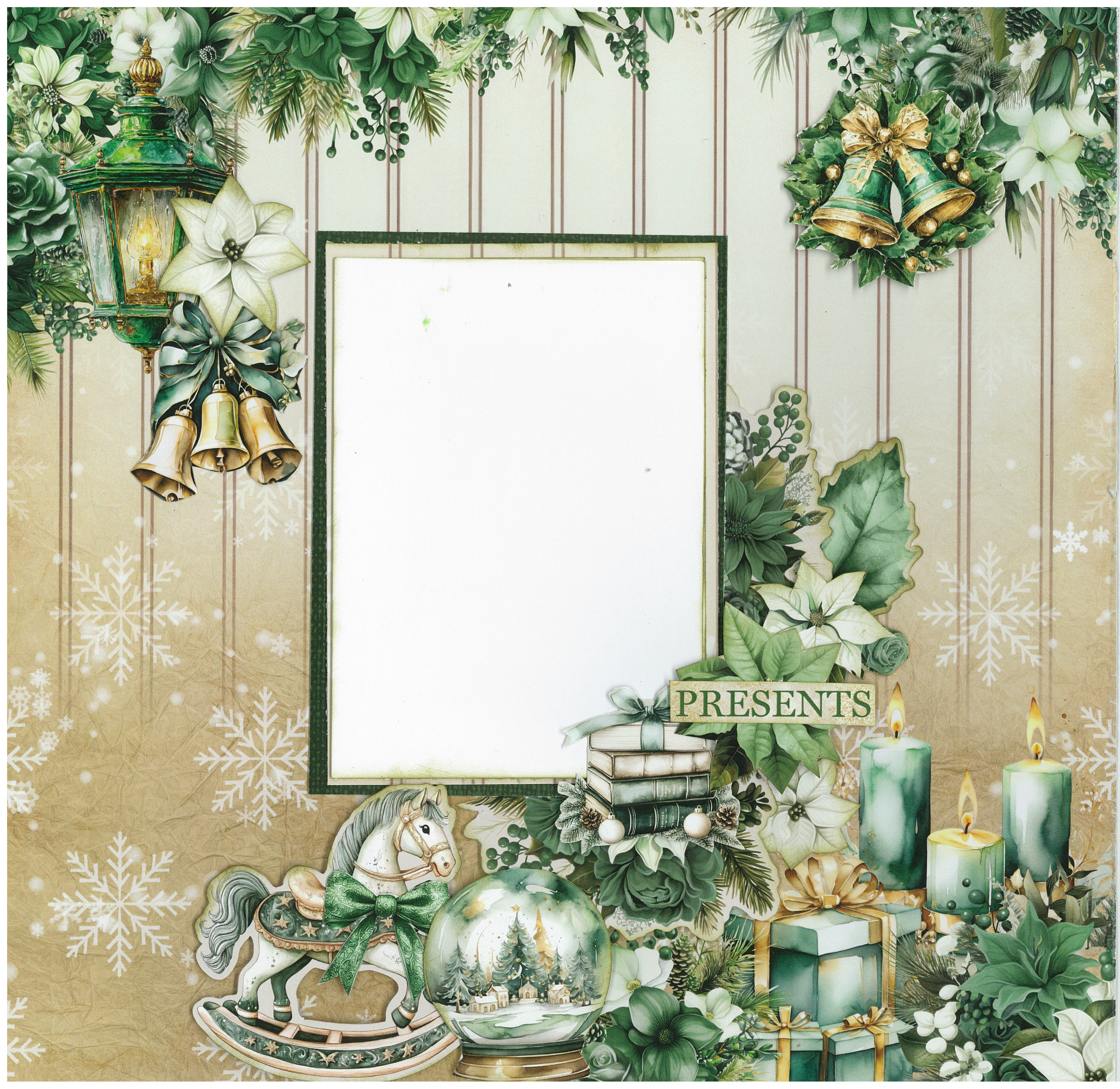 3Quarter Designs Pine Festivities 12x12 Designer Paper & Diecuts Set