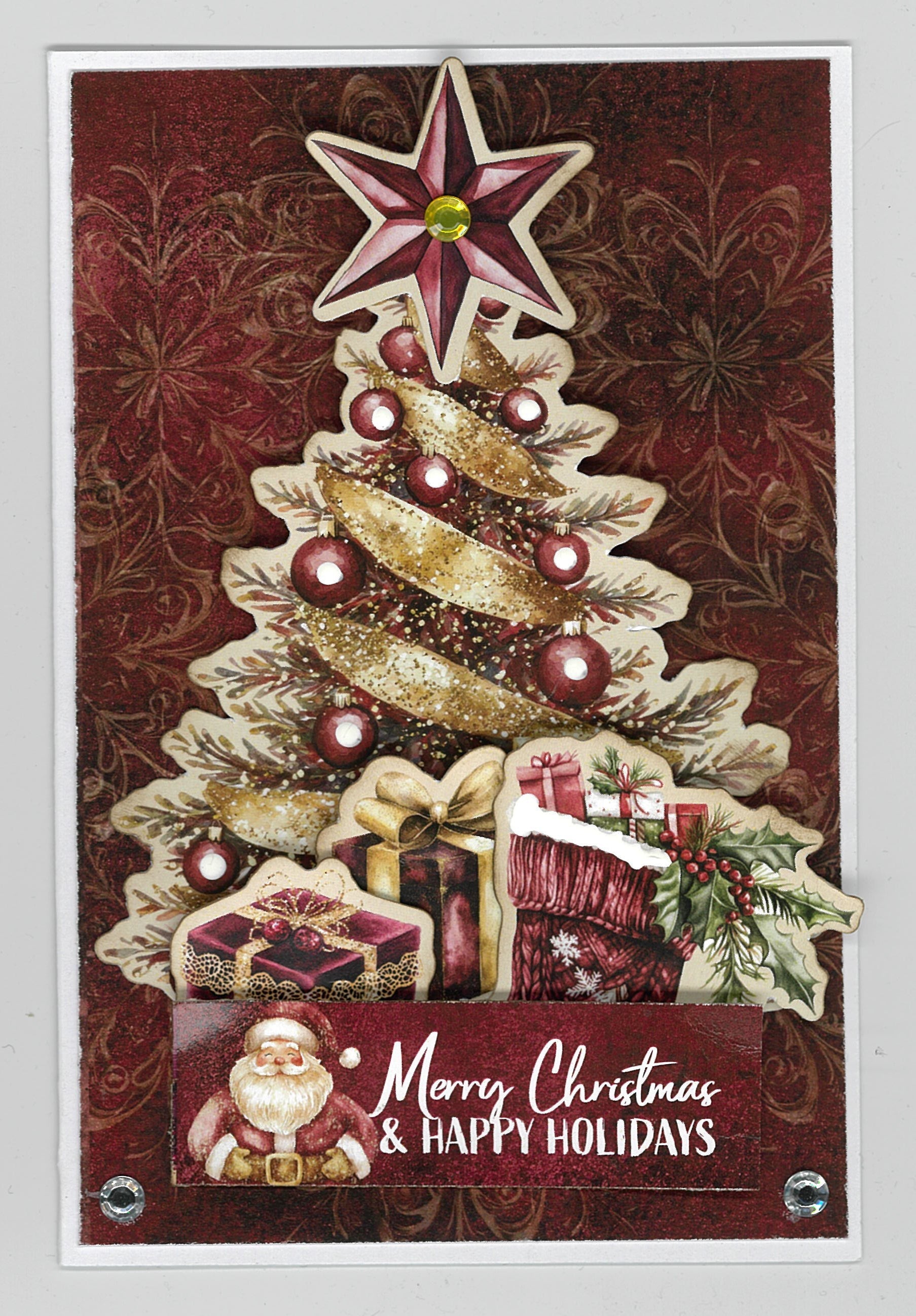 3Quarter Designs Sugarplum Wreath  6x4 Card Pack