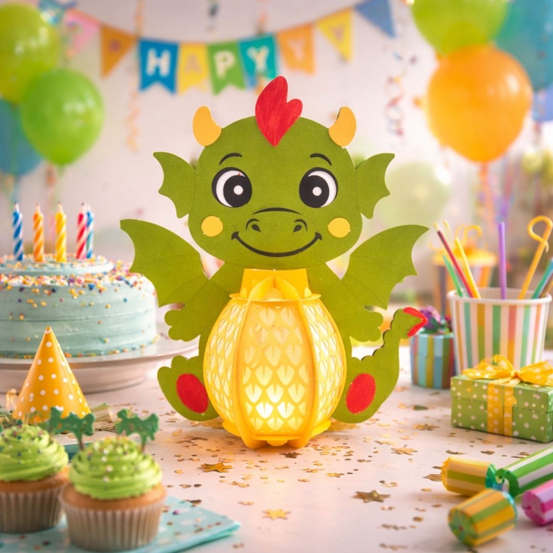 CrafTreat DIY Paper Lanterns - Dragon