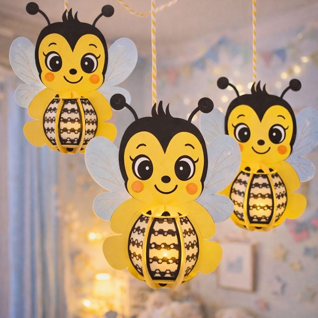 CrafTreat DIY Paper Lanterns - Bumble Bee