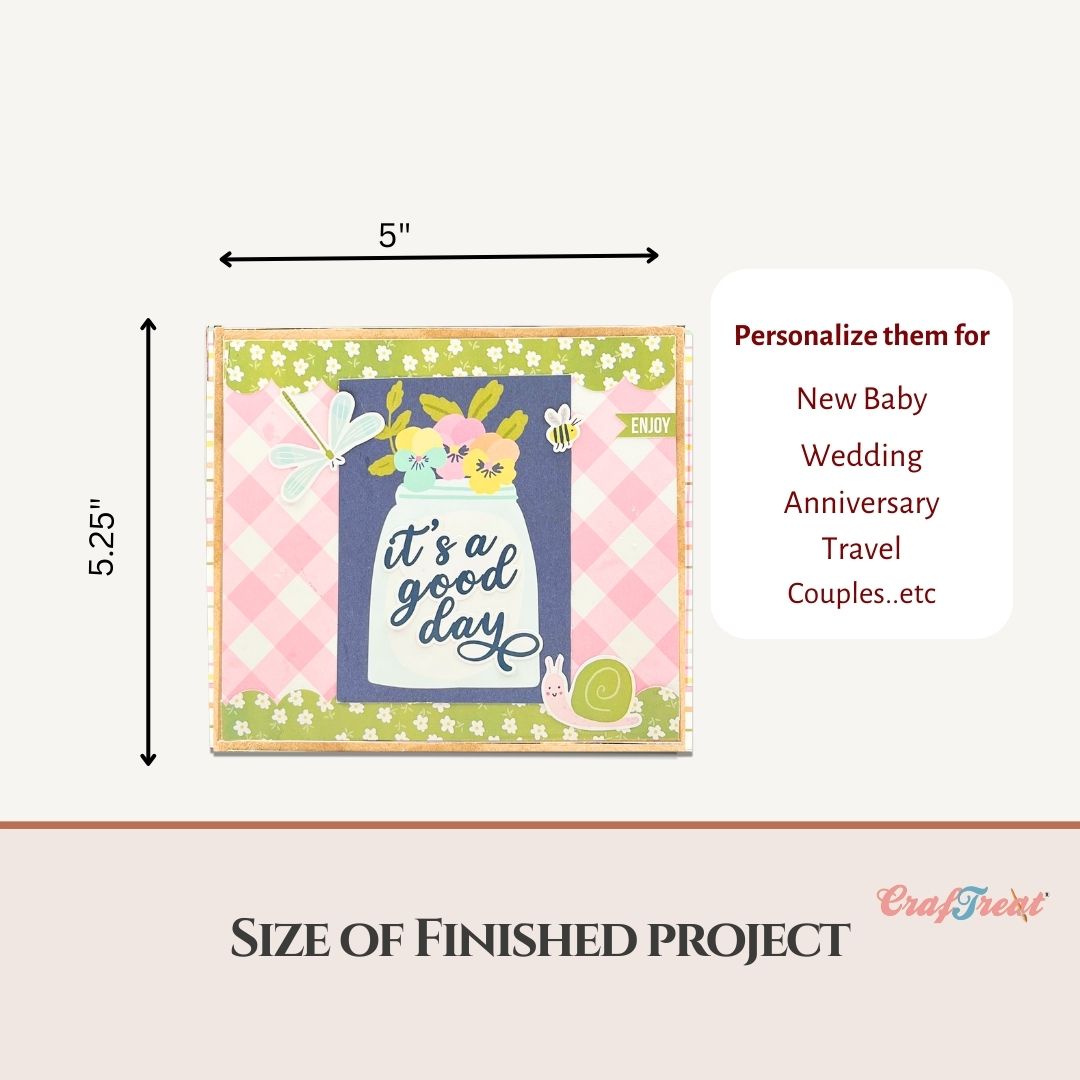 Craftreat Scrapbook Blank Quick Folio  - Match Box Folio