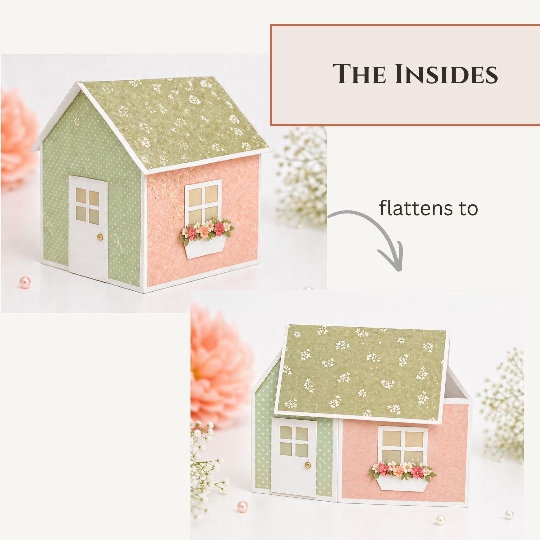 CrafTreat Card Blank - House Pop-up Card      