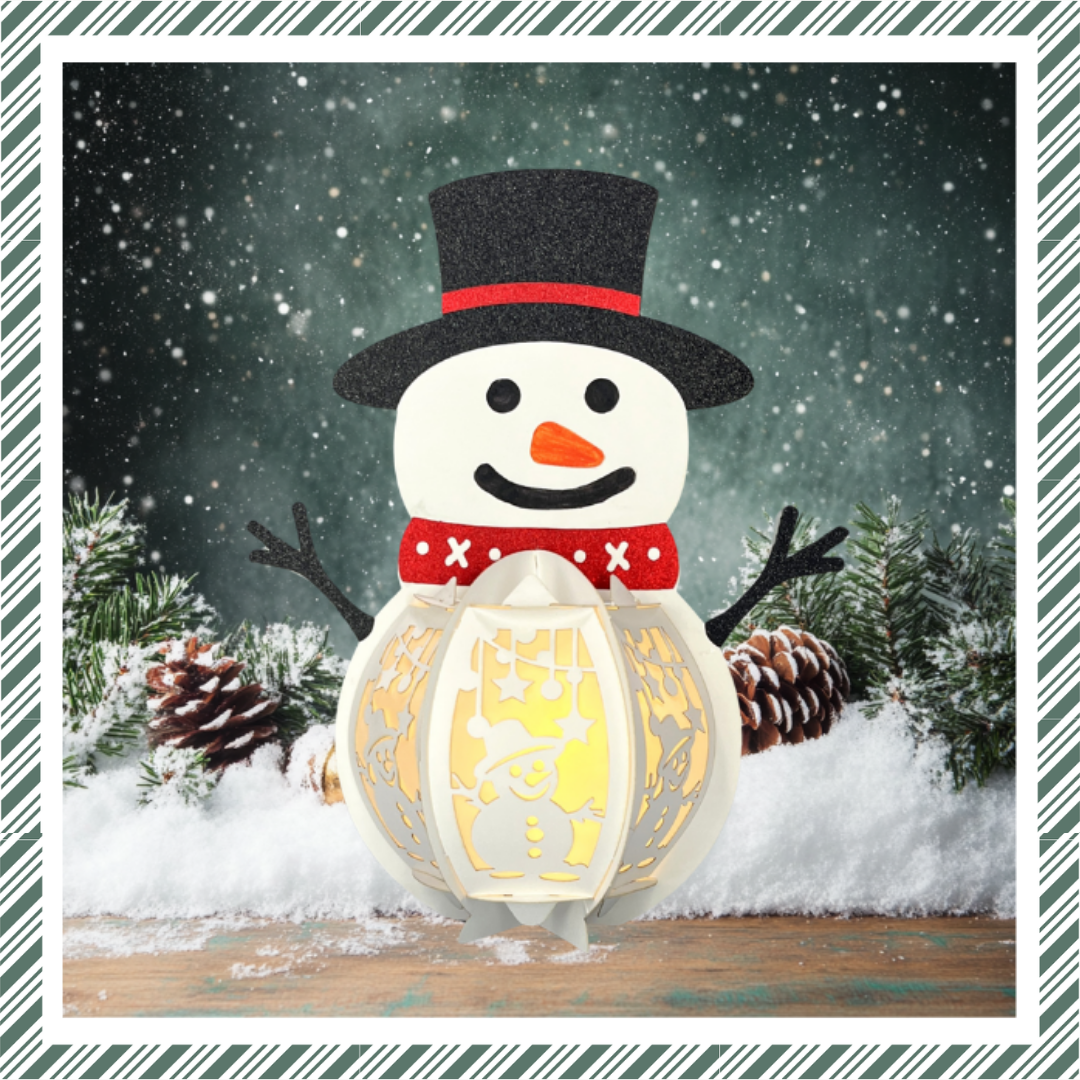 CrafTreat DIY Paper Lanterns - Snowman