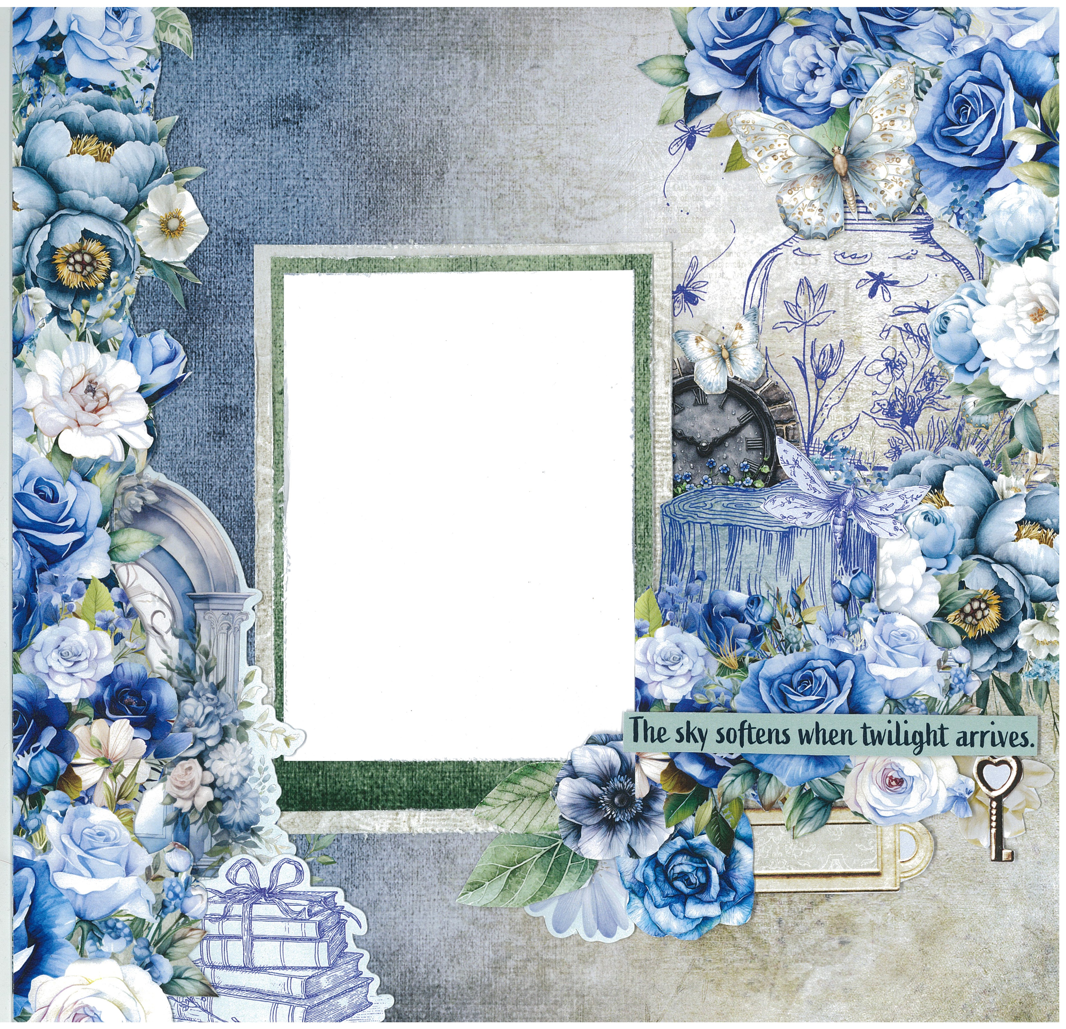 3Quarter Designs Twilight Ink 12x12 Design Paper & Diecuts Set