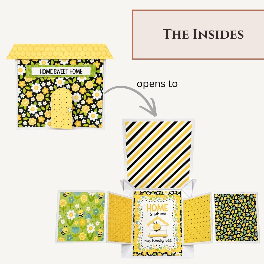 CrafTreat Card Blank - House Side Pop-out Card 