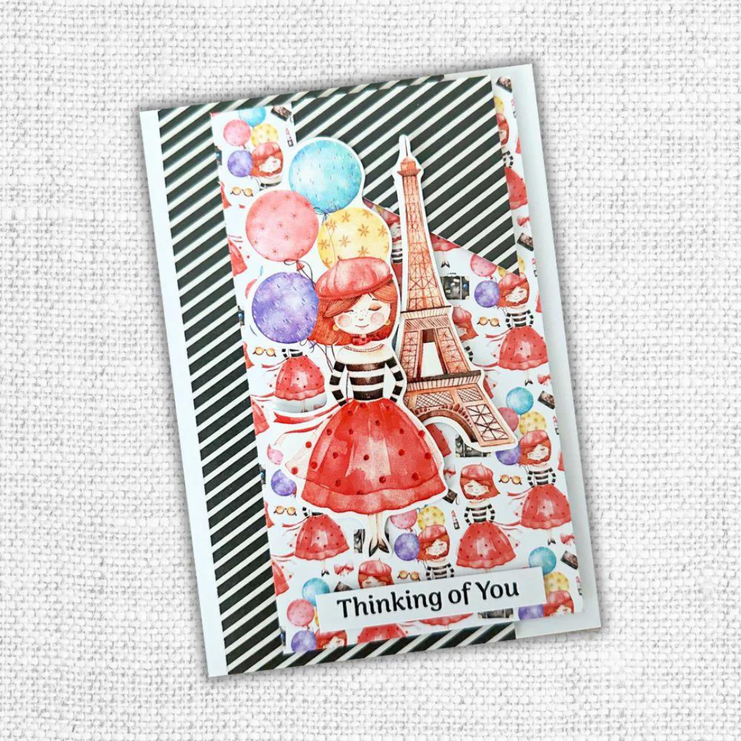 Coffee In Paris Papercuts Cardmaking Kit 32523