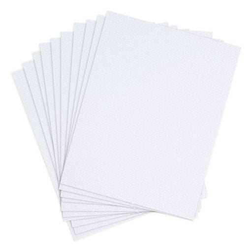 Pop-Up Die Cutting Glitter Foam Sheets - White