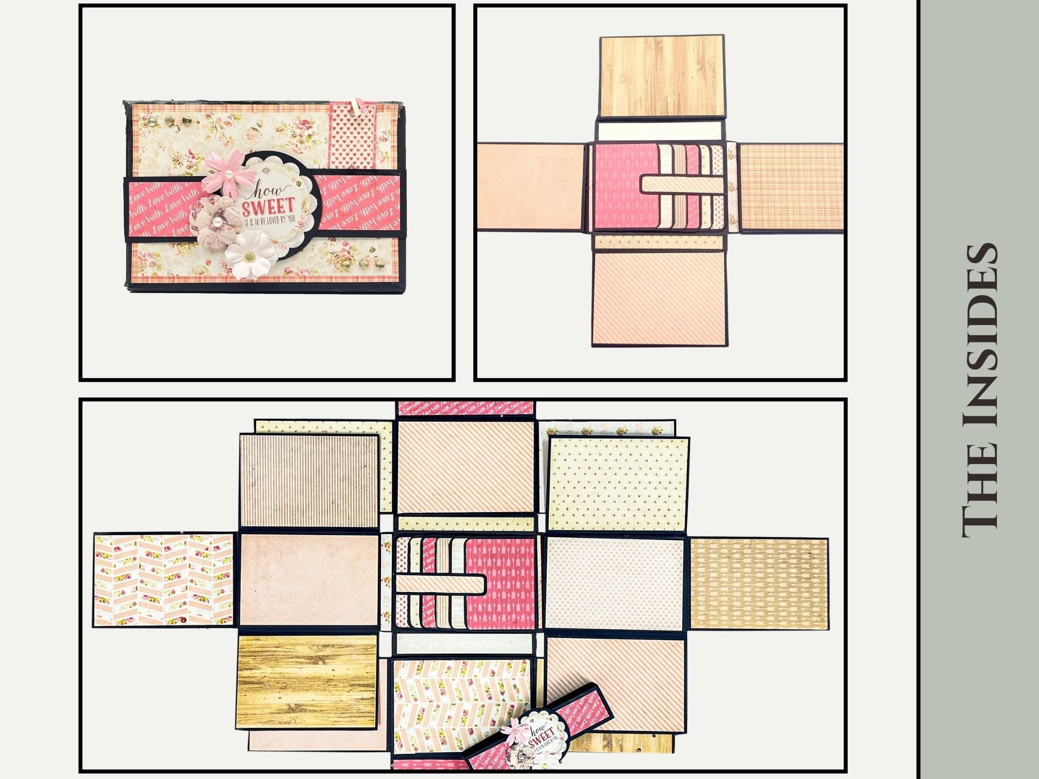 CrafTreat Scrapbook Blank Precut Album Base - Expanding Folio - White