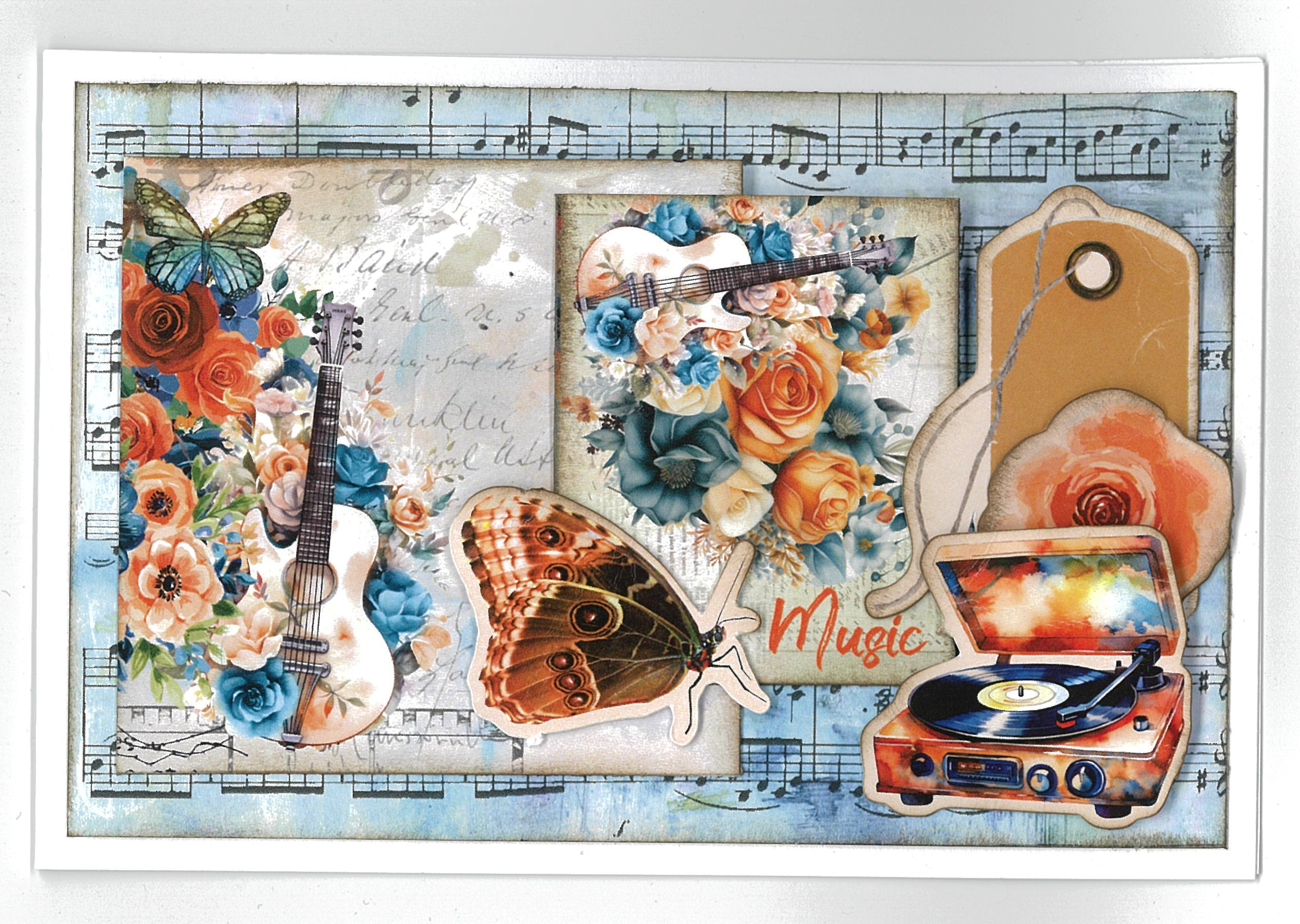 3Quarter Designs Cerulean Score 6x4 Card Pack