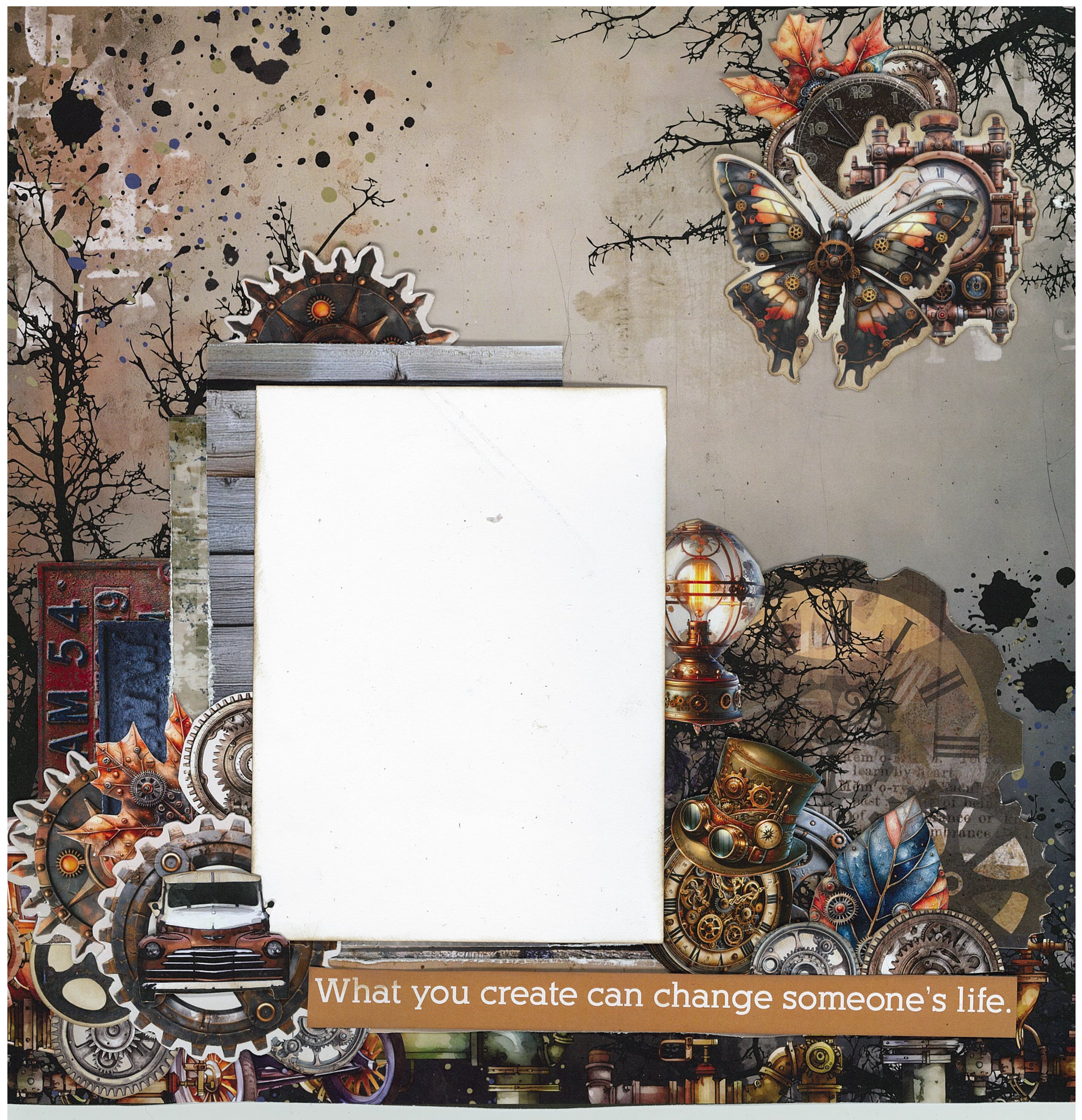 3Quarter Designs Rustic Tinkerer 12x12 Design Paper & Diecuts Set