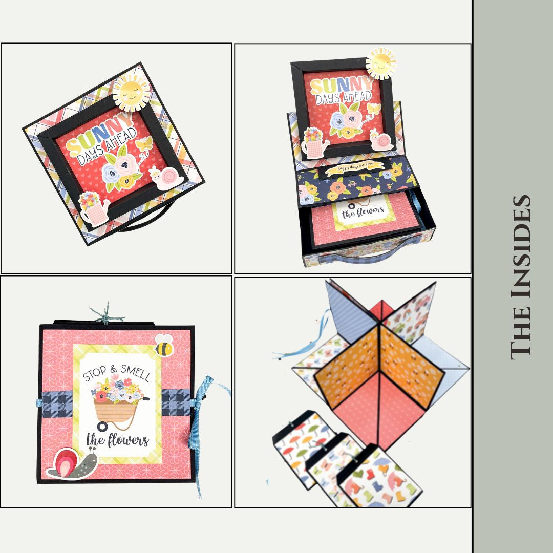 CrafTreat Scrapbook Blank Easel Box Folio - Kraft