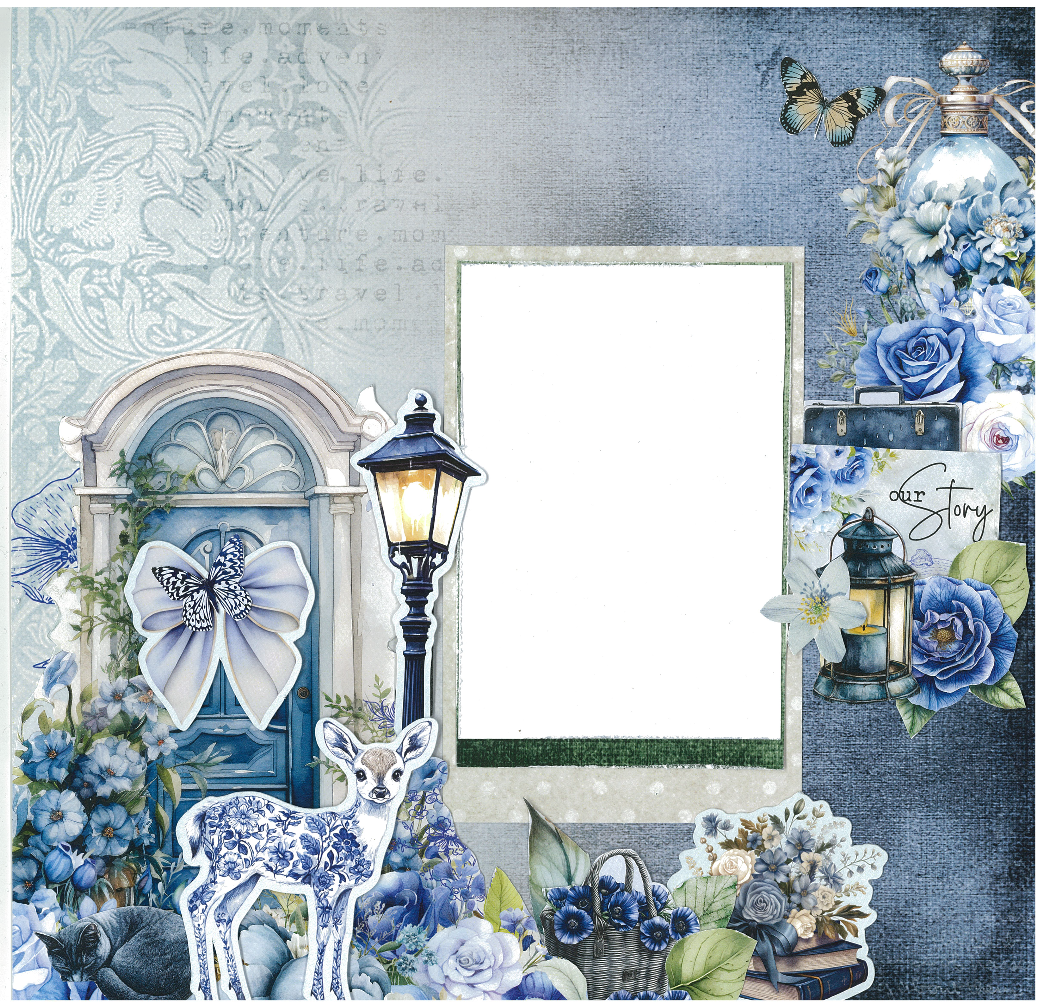 3Quarter Designs Twilight Ink 12x12 Design Paper & Diecuts Set