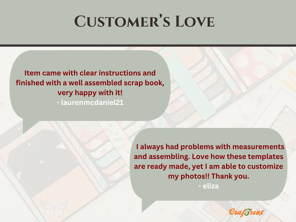 CrafTreat Scrapbook Blank Precut Album Base - Vintage Camera - Kraft