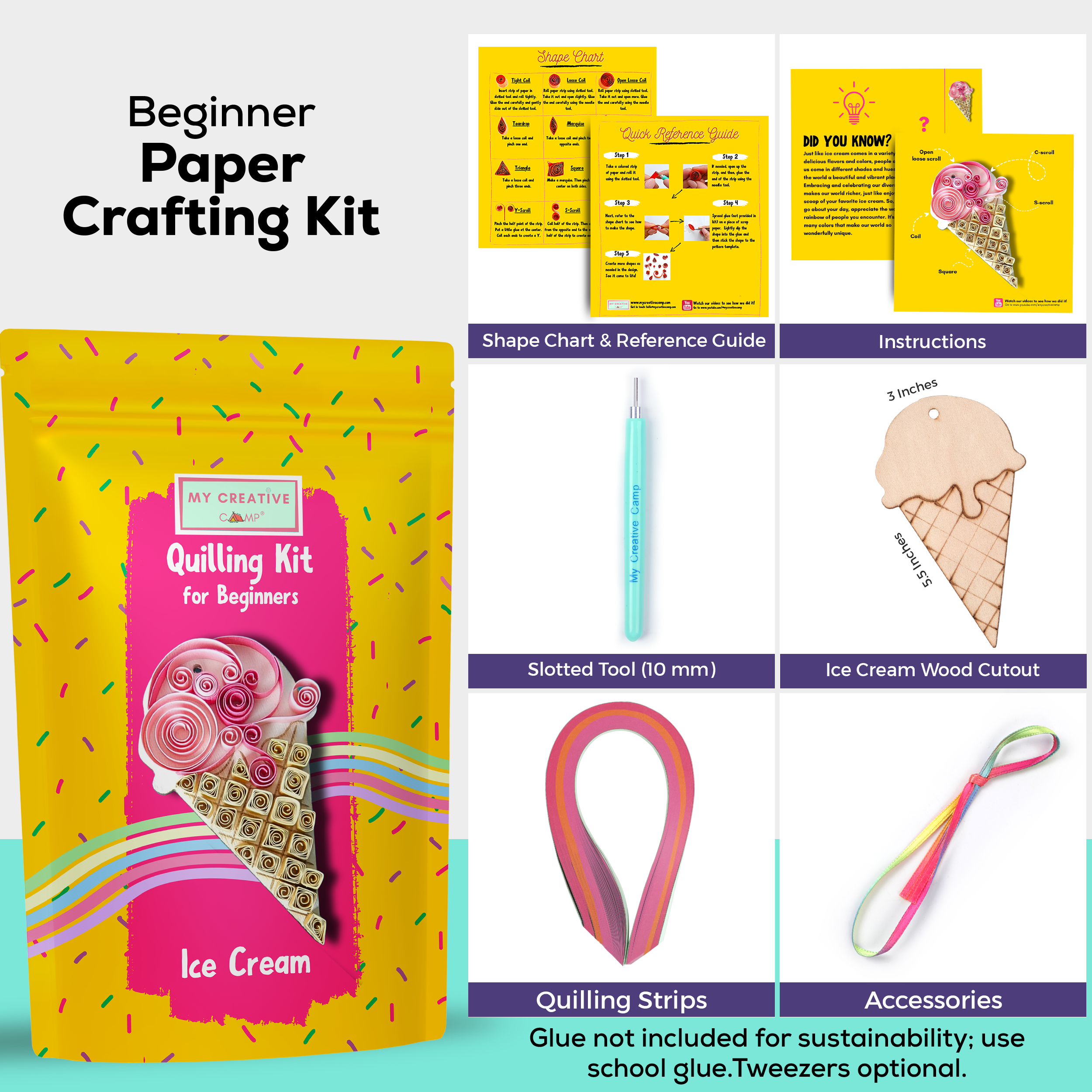 My Creative Camp Ice Cream Quilling Kit