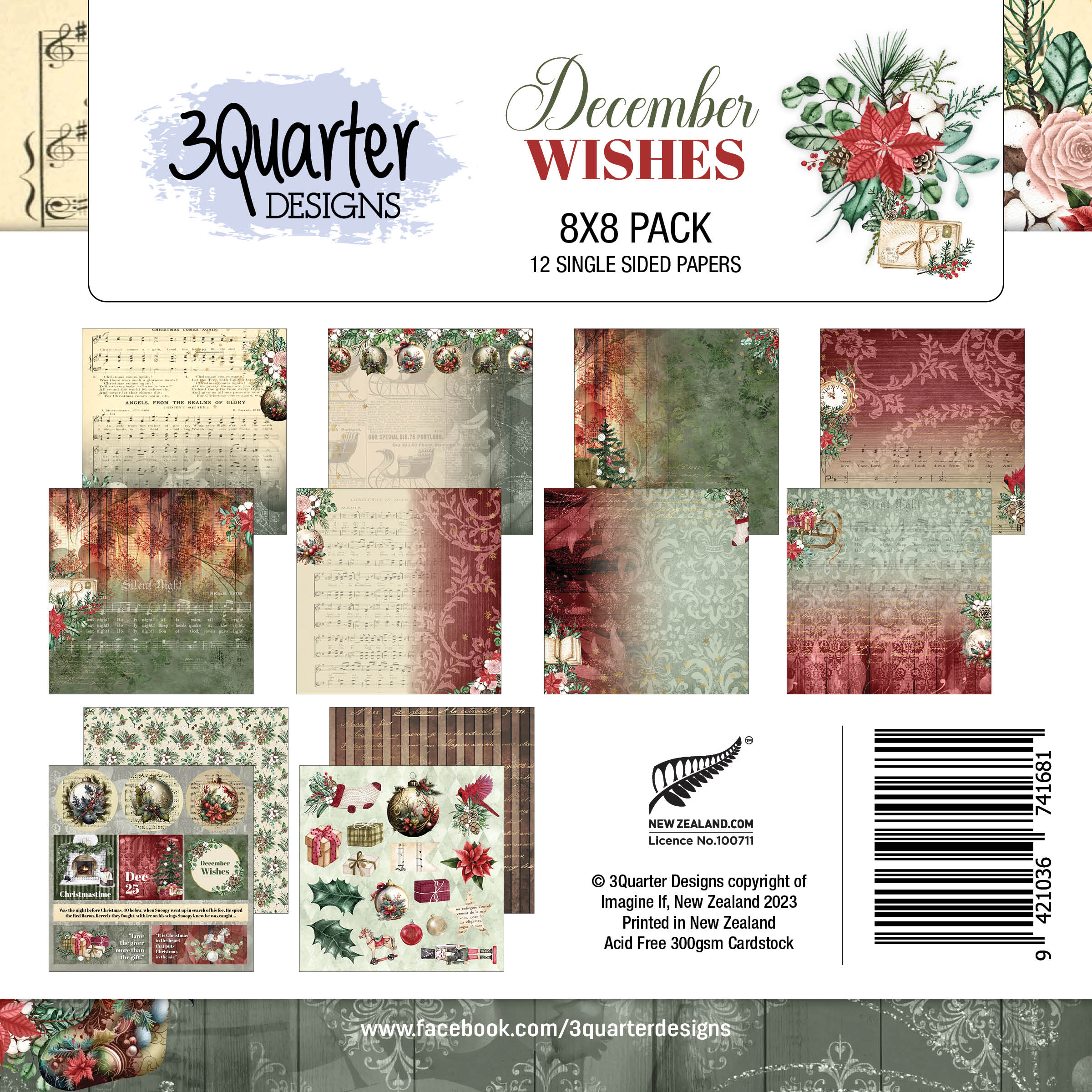December Wishes 8x8 Pack
