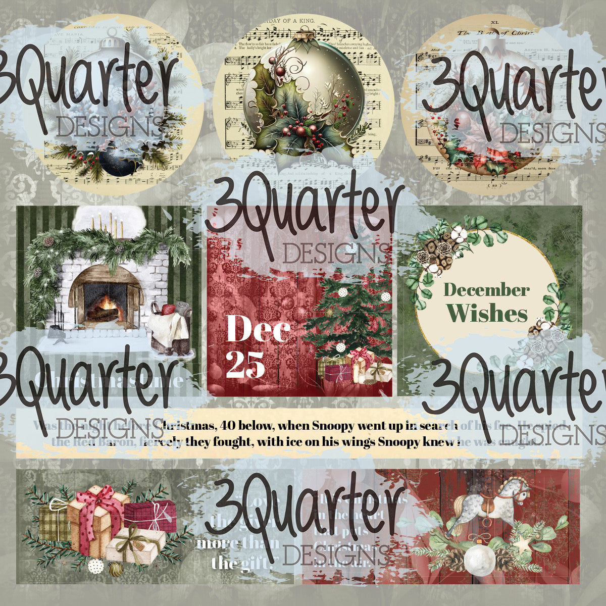 December Wishes 8x8 Pack