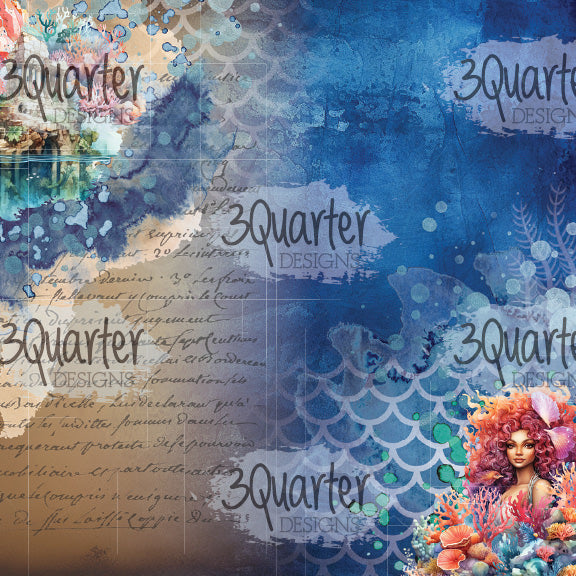 3Quarter Designs Poseidon's Kingdom 8x8 Paper Pack