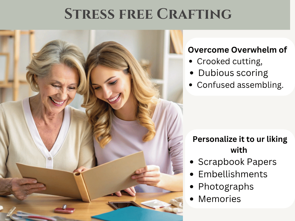 CrafTreat Accordion Hinge Book 1 - White