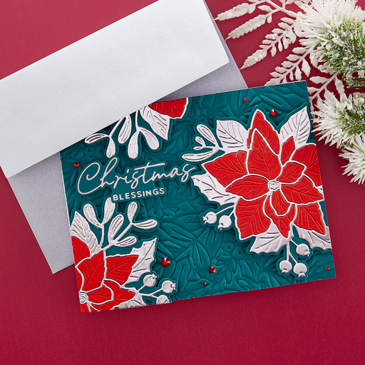 Poinsettia Bloom Etched Dies from the De-Light-Ful Collection by Yana Smakula