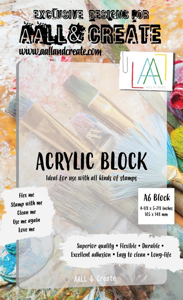 AALL and Create Acrylic Block -- A6