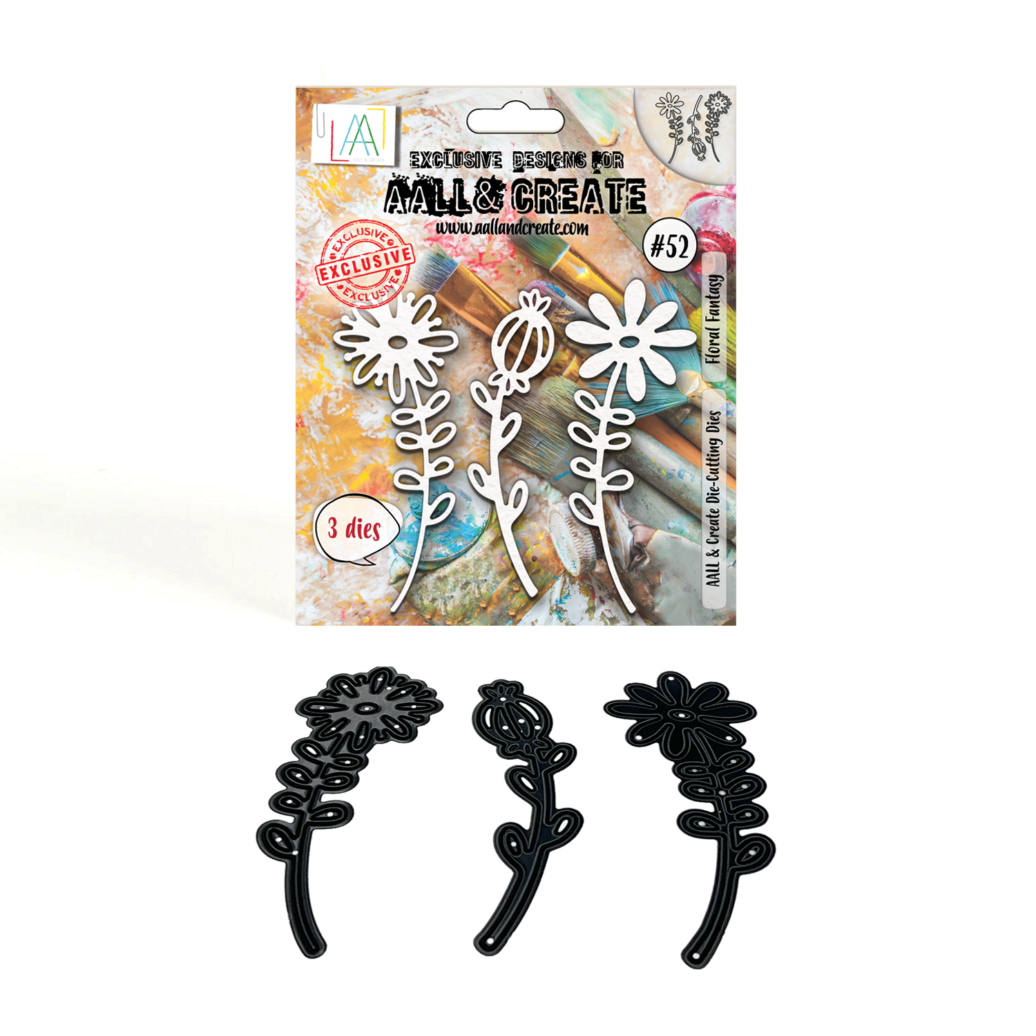 AALL and Create - Die-Cutting Die Set - Floral Fantasy