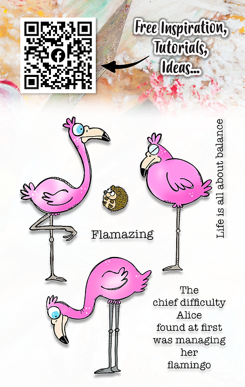 AALL and Create - A7 Clear Stamp Set - Flamazing