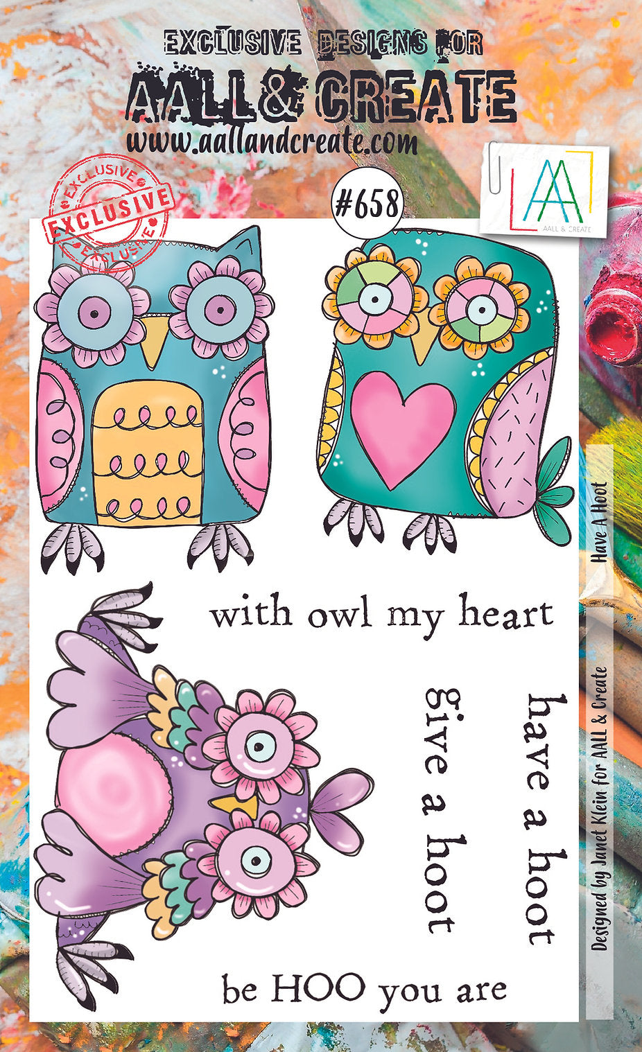 AALL and Create - A6 Stamp Set - Have A Hoot
