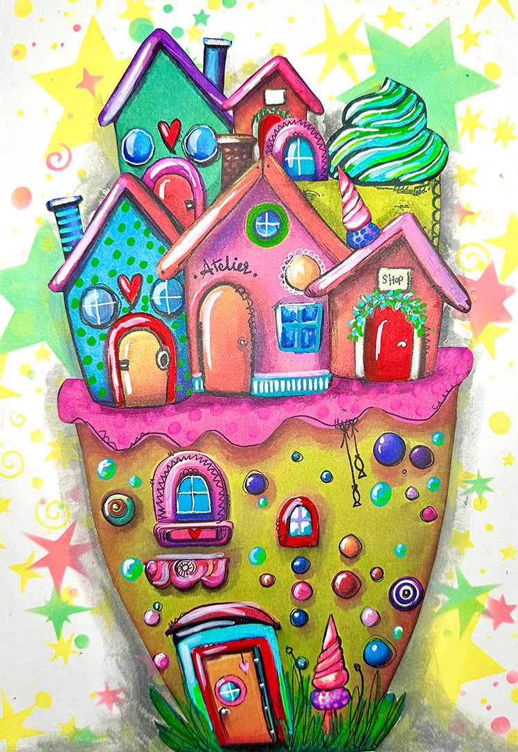 ABM Mask Starry Night Art by Marlene 1 Pieces