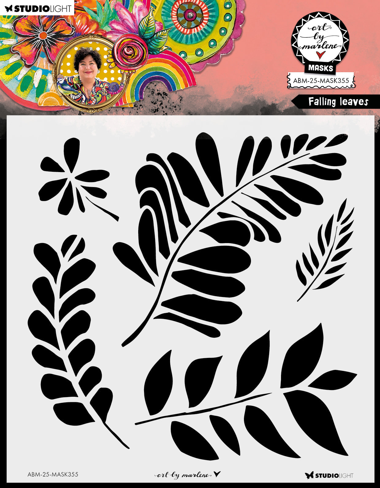 ABM Mask Falling Leaves Art By Marlene 1 Piece