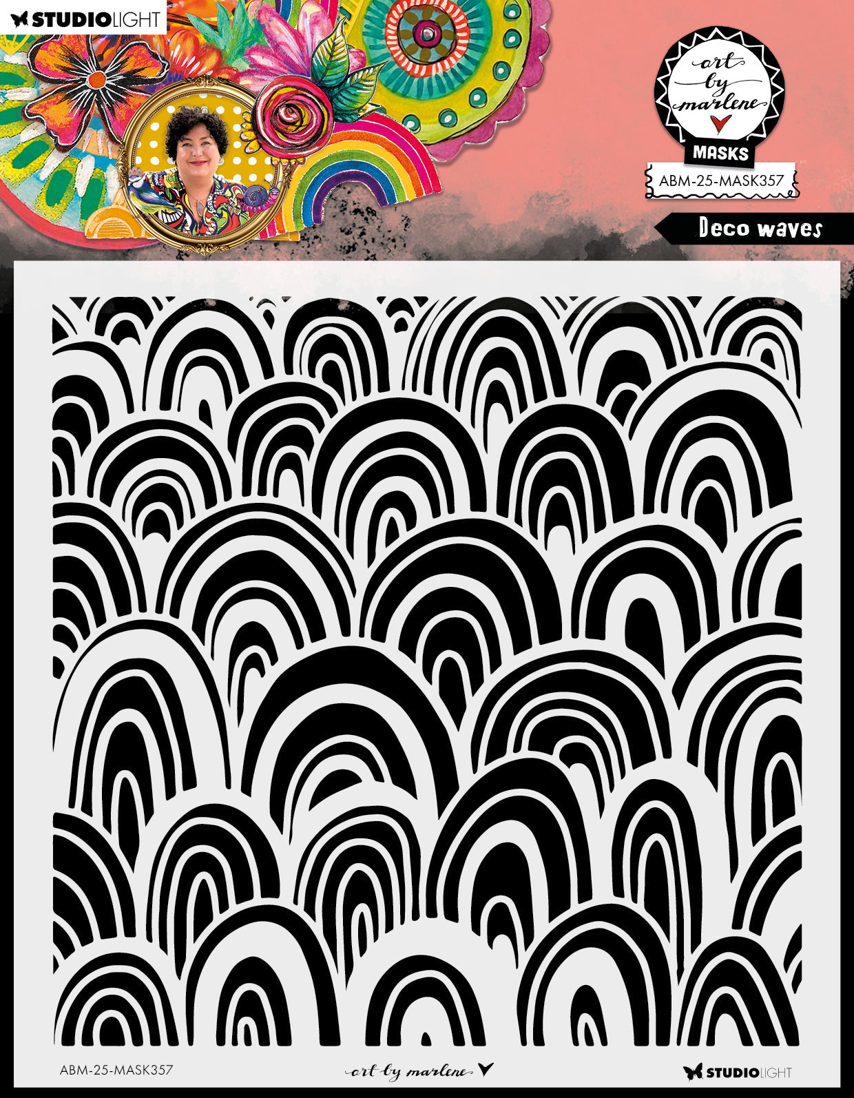 ABM Mask Deco Waves Art By Marlene 1 Piece