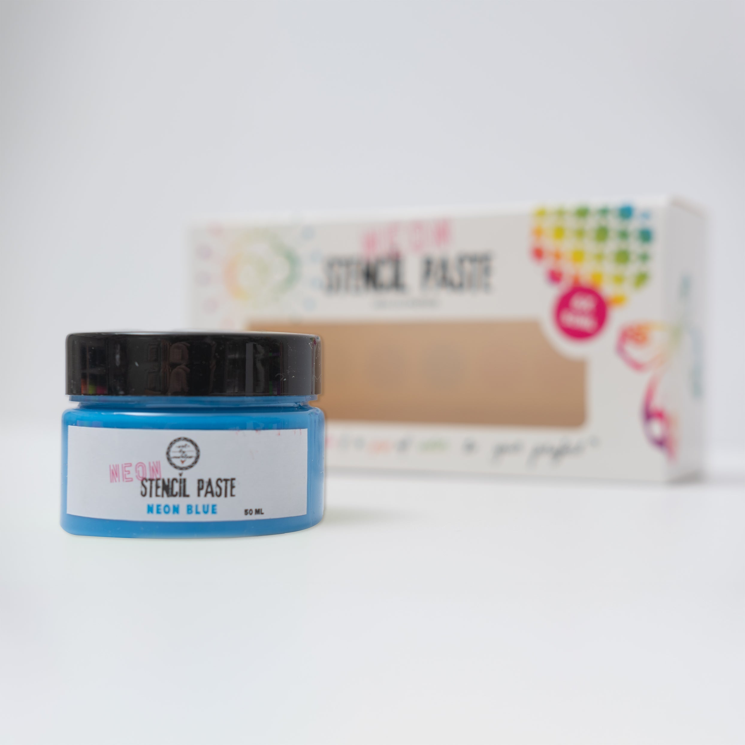 ABM Stencil Paste Neon Colors Art By Marlene 169x86x58mm 6x50 ml