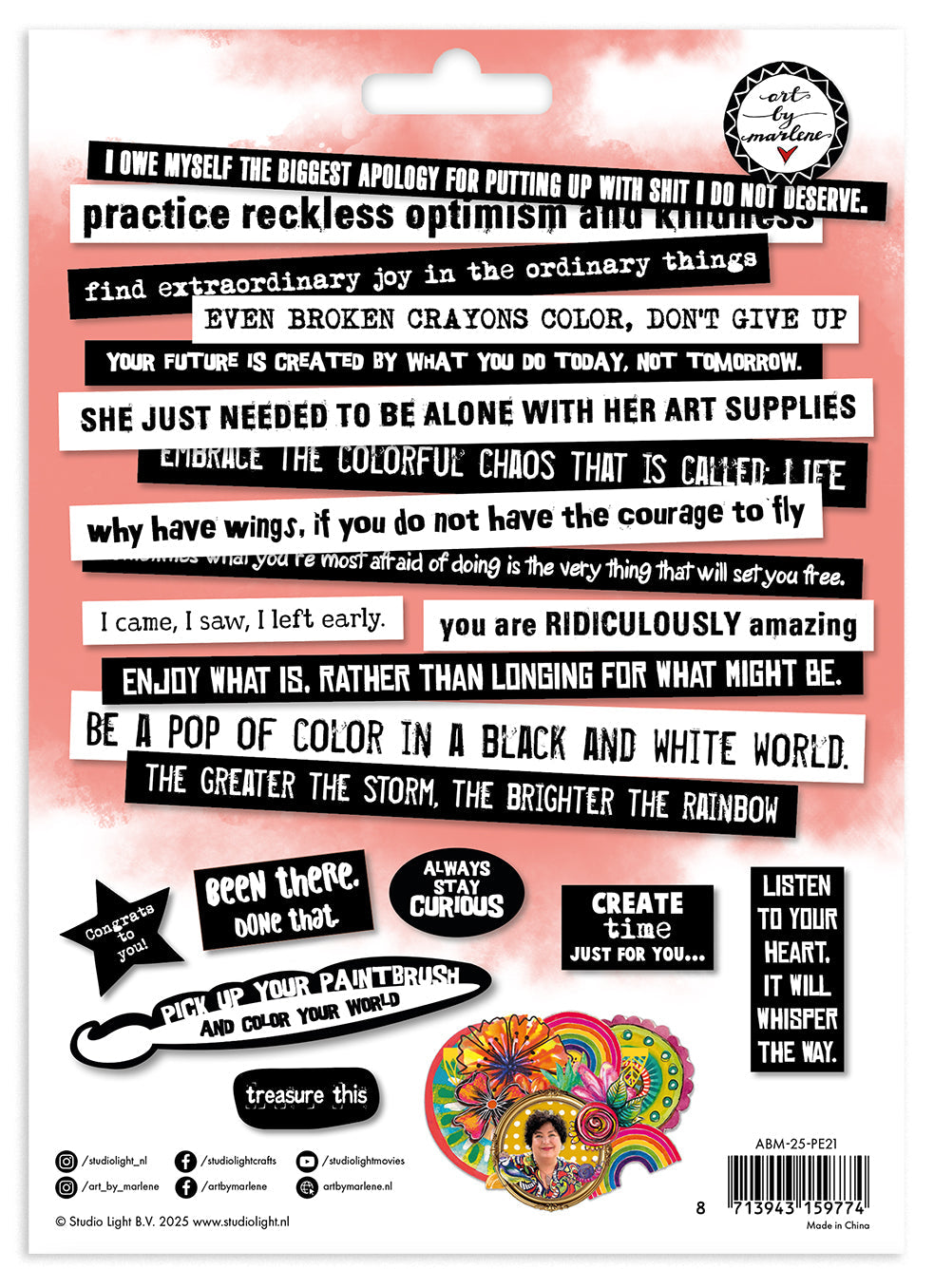 ABM Paper Elements A Lot Of Quotes Art by Marlene 1 Pieces