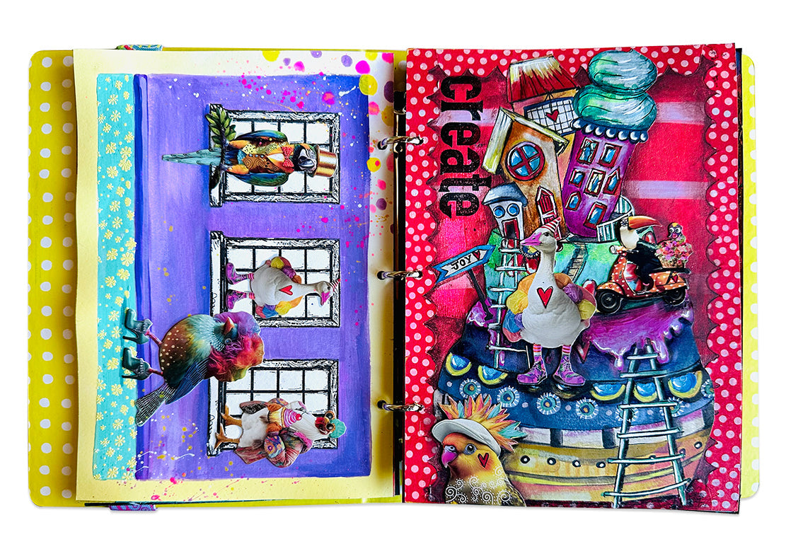 ABM Paper Elements Grazy Birds Art By Marlene 32 Pieces