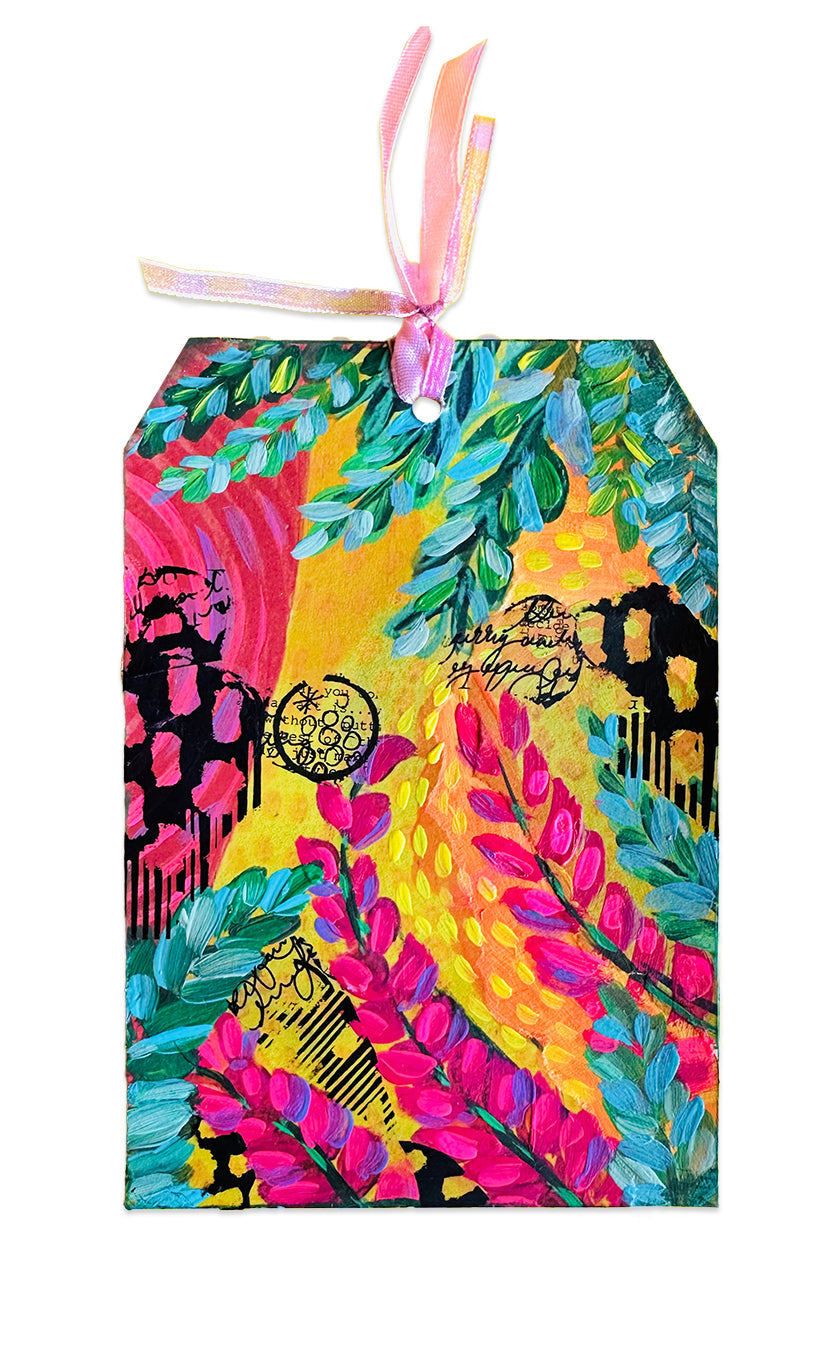 ABM Cut And Paste Book Whimsical World Art By Marlene 40 Sheets