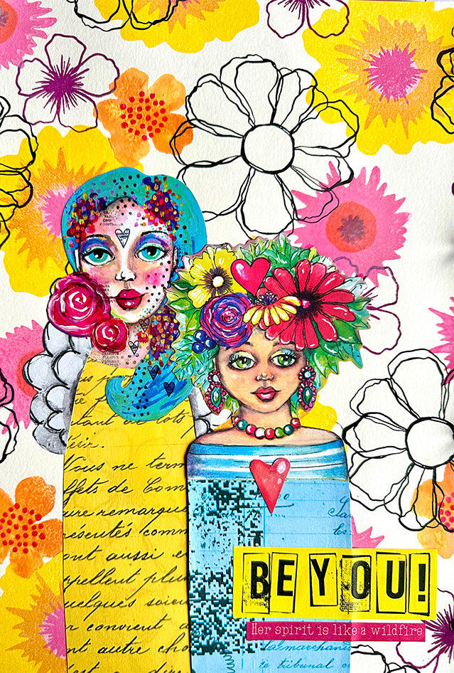 ABM Die-Cut Paper Pad Extra Big Elements Art By Marlene 70 SH