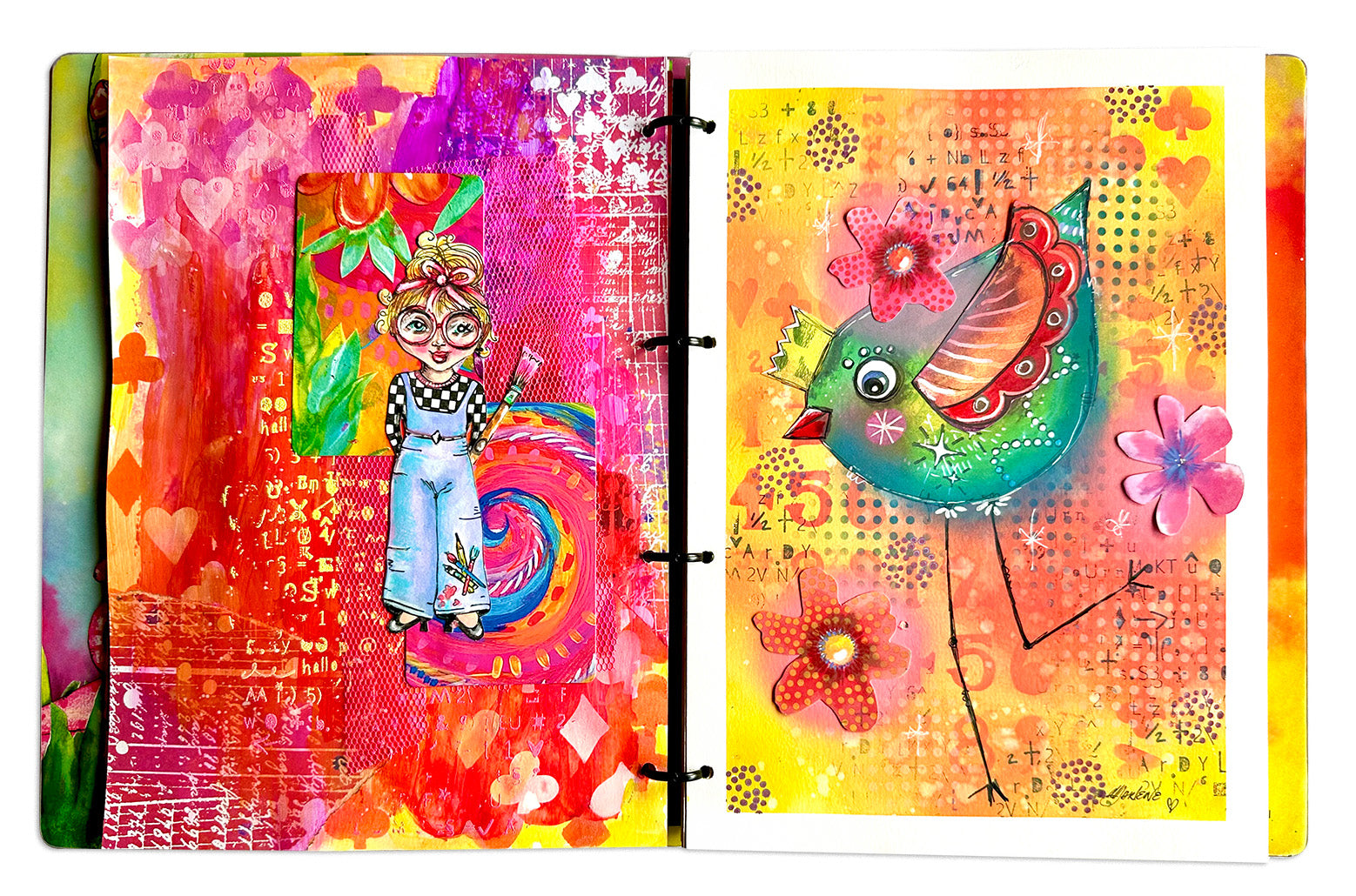 ABM Die-Cut Paper Pad Extra Big Elements Art By Marlene 70 SH