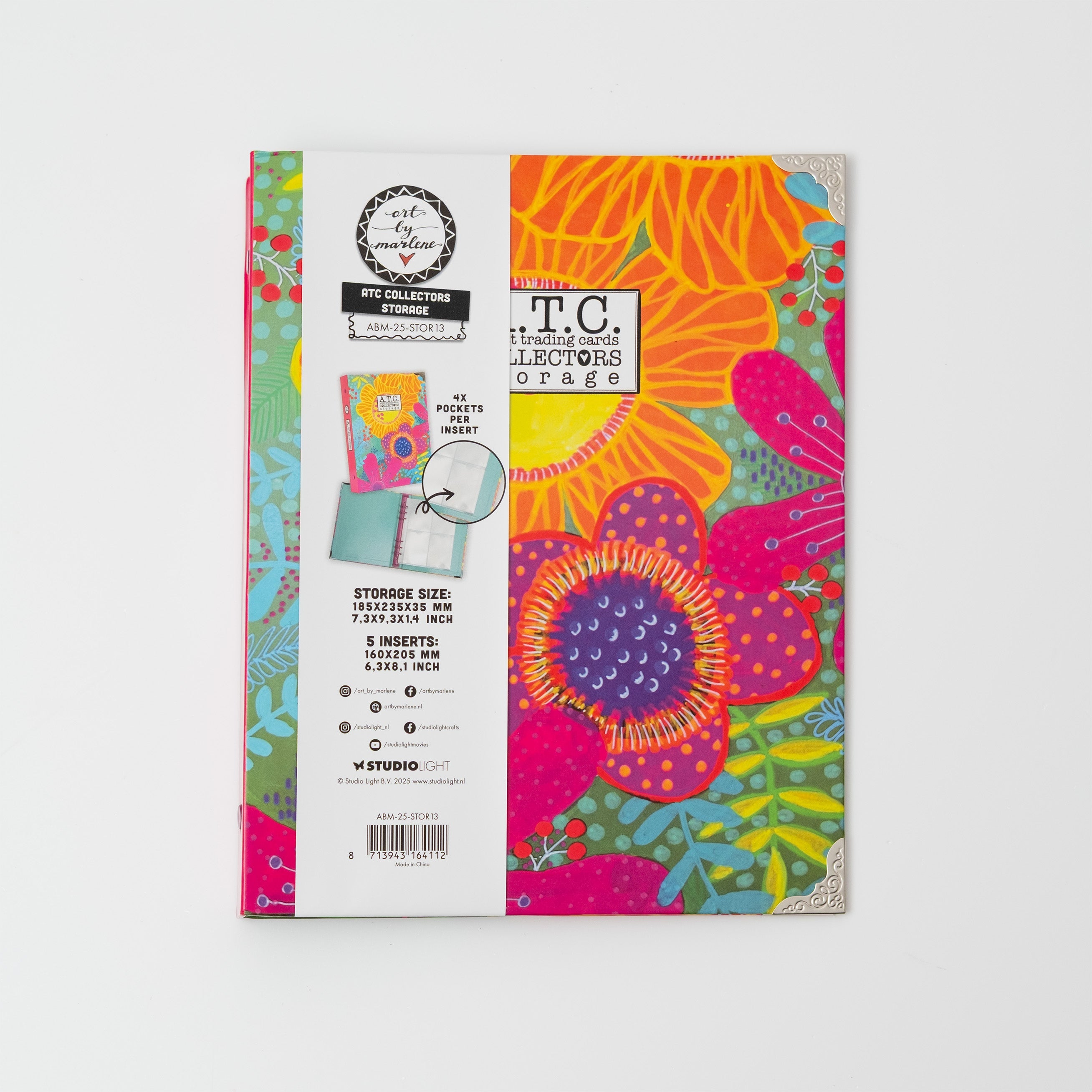 ABM ATC Storage to Store Your ATC Cards Art By Marlene 143x210x35mm 1 Piece