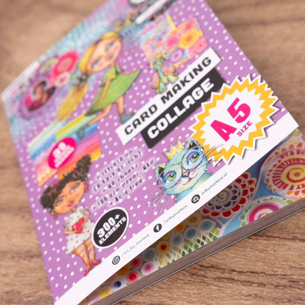 ABM Collage Paper Pad Color-Happy Art by Marlene 60 Sheets