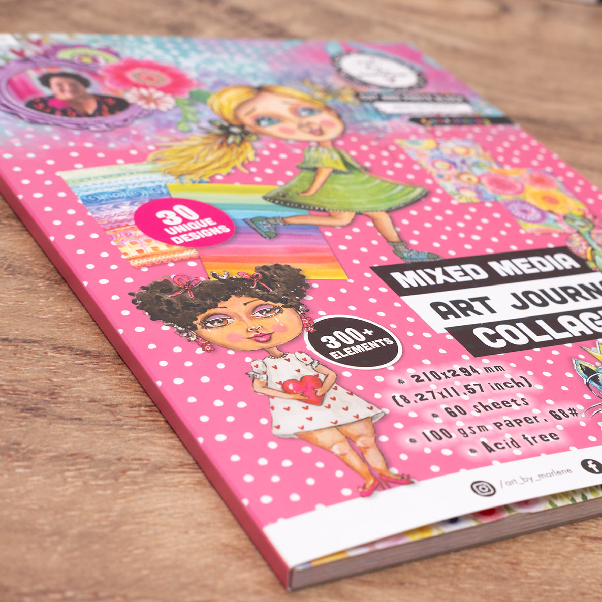 ABM Collage Paper Pad Color-Happy Art by Marlene 60 Sheets