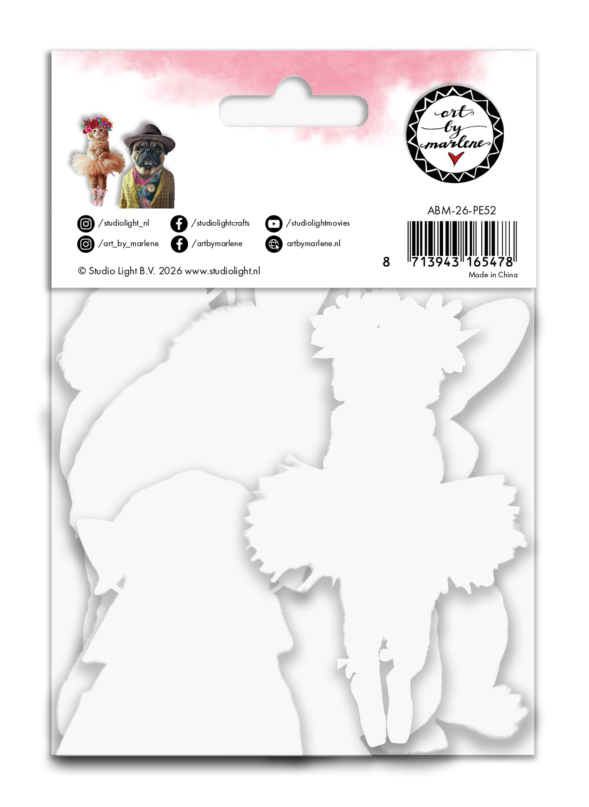 ABM Paper Elements Cats & Dogs Art by Marlene 32 Elements