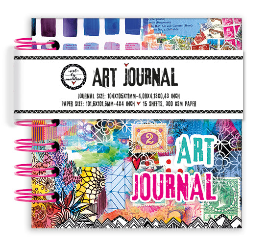 ABM Art Journal 4x4 Inch, 15 Sheets 300 GSM paper 1 PC